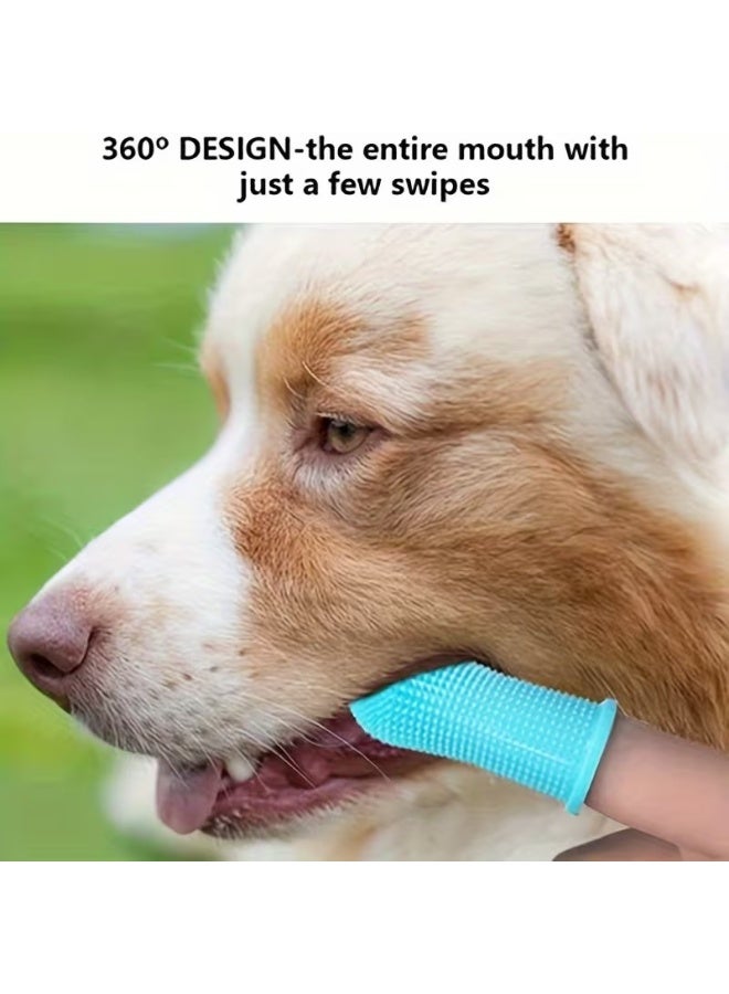 Home Clearance Sale 3PC Super Soft Silicone Pet Finger Toothbrush for Dogs & Cats - Gentle Dental Care with Soft Bristles, Ergonomic Grip, Plaque & Tartar Remover, Safe for Sensitive Gums, Multi-Color  (White, Pink, Blue) - Battery-Free, No Batteries/Electronics, Ideal for Puppy & Kitten Teeth Cleaning, Easytouse Design, Nontoxic Material, Petsafe Construction, Cat Owners, Dog Owners - Image 2